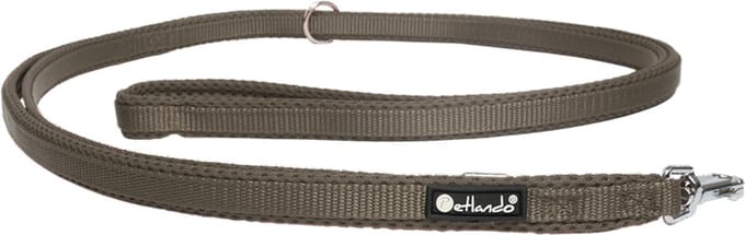 Petlando Trainingslijn Mesh Mokka - Hondenriem - 230x1.5 cm