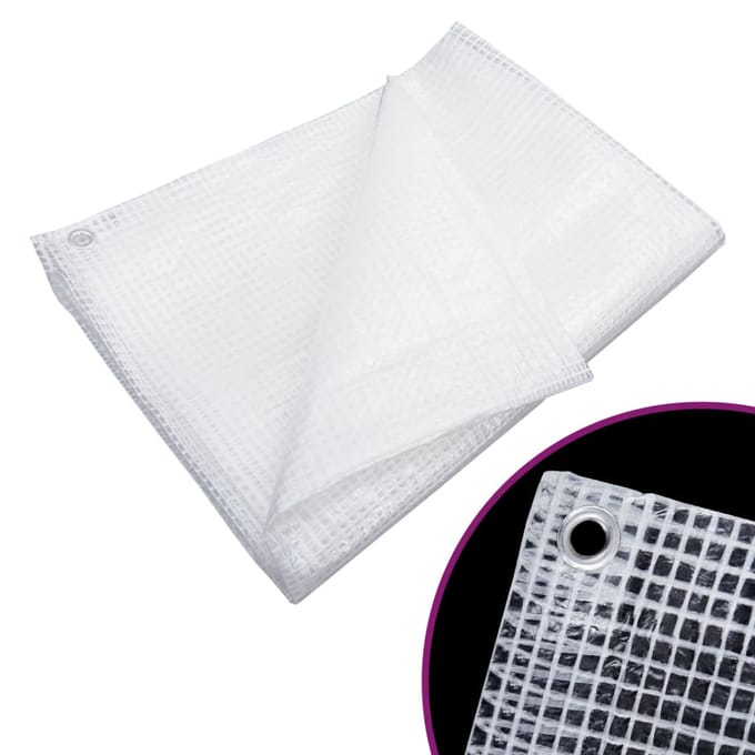 vidaXL - Dekzeil - leno - 140 - g/m² - 2x3 - m - wit