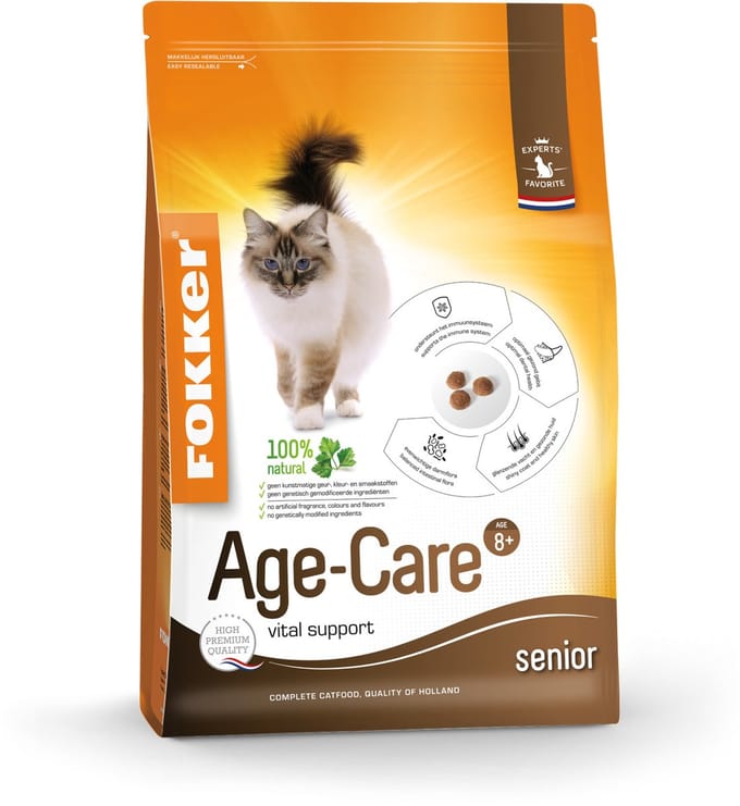 Fokker kat age-care kattenvoer 2,5 kg