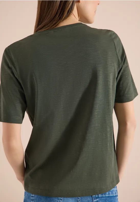 Basic Shirt met V-hals