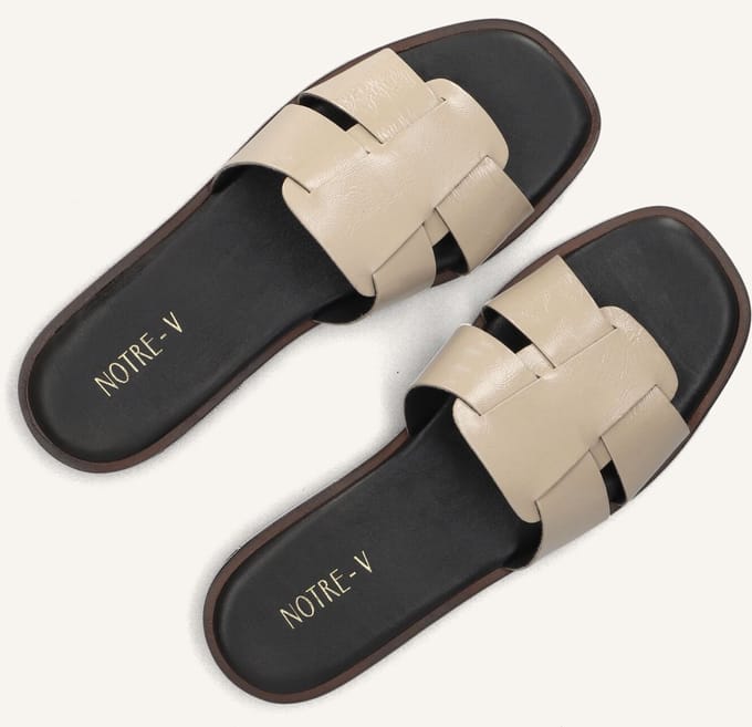 Notre-V Nv-1005 Slippers - Dames - Beige - Maat 40