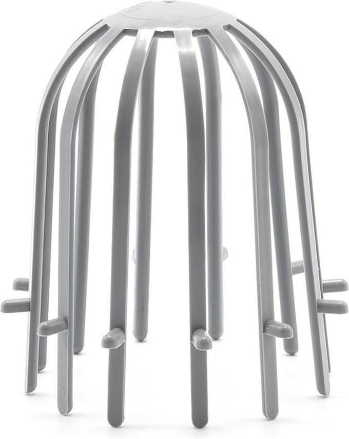 Bladvanger kunststof Ø80-100mm grijs