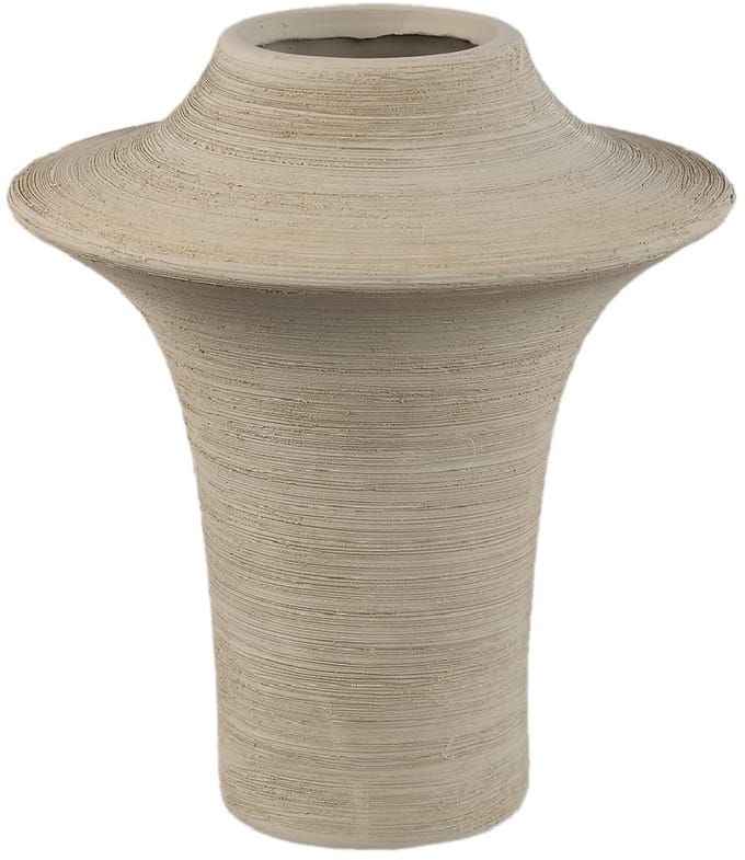 PTMD - Vaas Rinder - Beige - 21x21x24cm