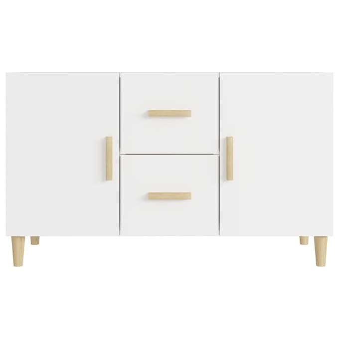 vidaXL - Dressoir - 100x36x60 - cm - bewerkt - hout - wit