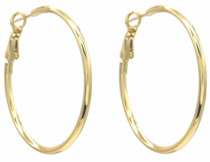 Oorringen - 4 Centimeter - Stainless steel - Goudkleurig - Oorbellen - Damesdingetjes