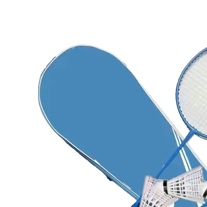 2PCS Badminton Rackets Set for Outdoor Backyard Games Lightweight Badminton Rackets with white