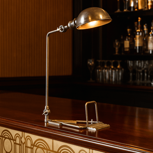 KS Verlichting Tafellamp Harvard Antiek Zilver