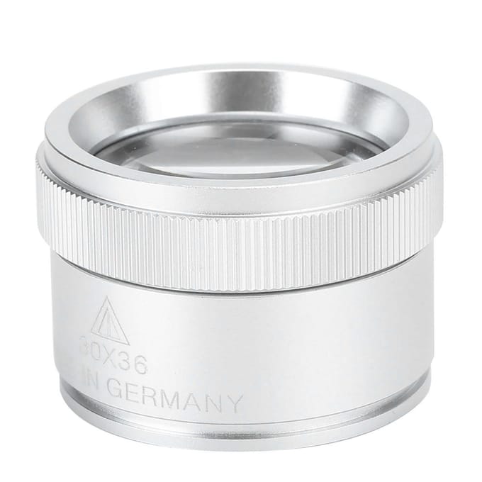 Loupe 30X Loupe portable à main pour identification de bijoux et de pièces de monnaieArgent argenté