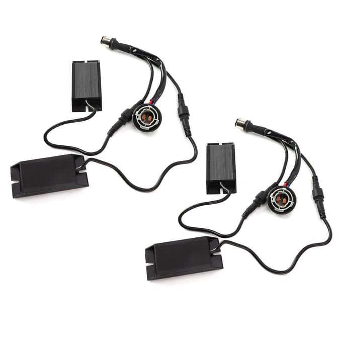 1157 Auto LED Lamp Splitter Dubbele Weerstand Decoder Afneembaar Ontwerp voor 2-kleurige 3-kleurige Lampen black