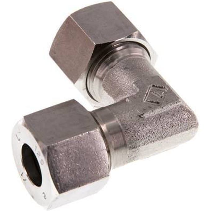 12S RVS Elbow 90deg Snijring 630 Bar DIN 2353 - FL2E-C-ST-12-S