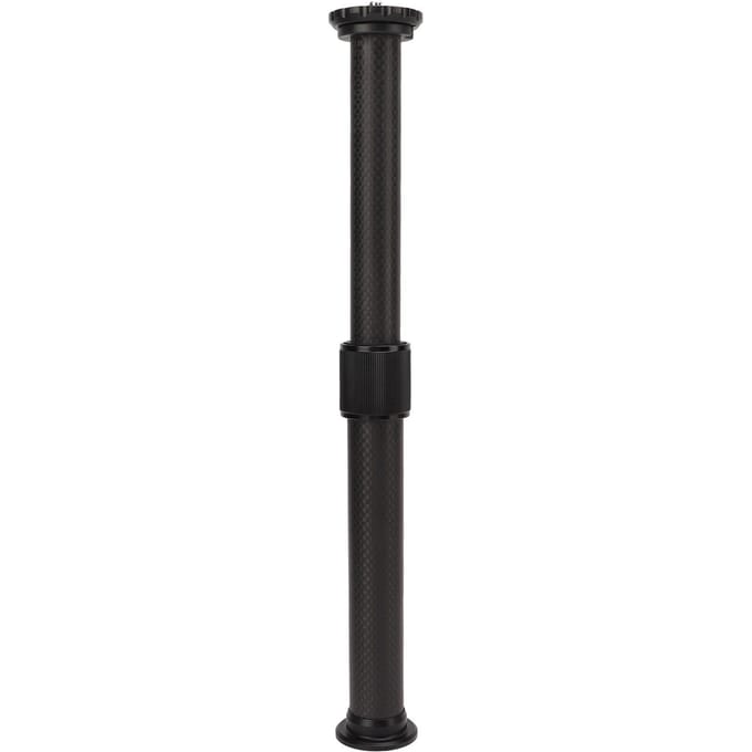 2-delige Koolstofvezel Statief Verlengbuis Statief Middenkolom Statief Extender black