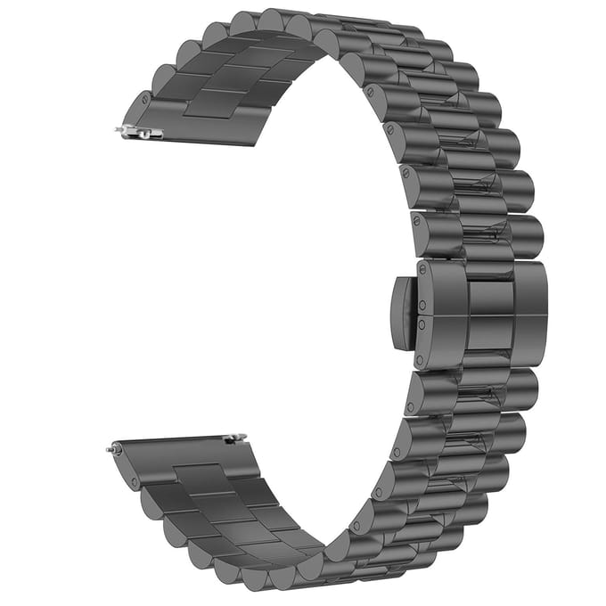 Amazfit Bip Presidential stalen band (zwart)