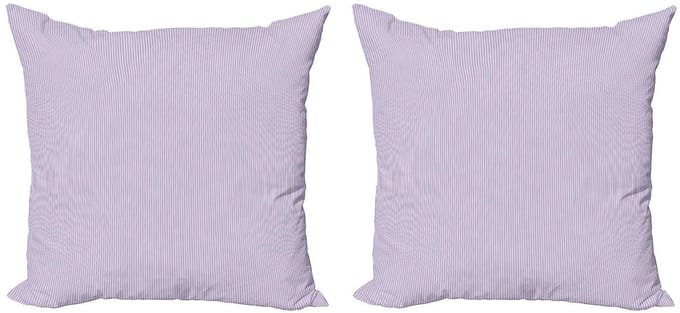 ABAKUHAUS–Kussenhoes Set–2x40x40–Microvezel–Dubbeldruk–Babyblauw