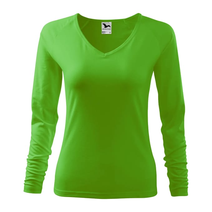 Dames-T-shirt met lange mouwen Malfini Elegance 127