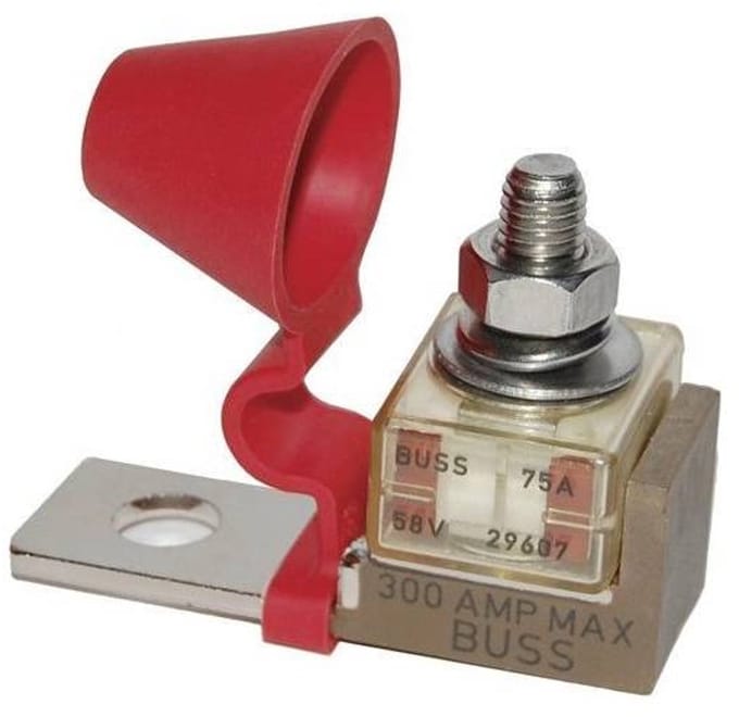 Batterij/accu zekeringhouder (1 terminal, 60x20mm, 300Amp) (BS5191)