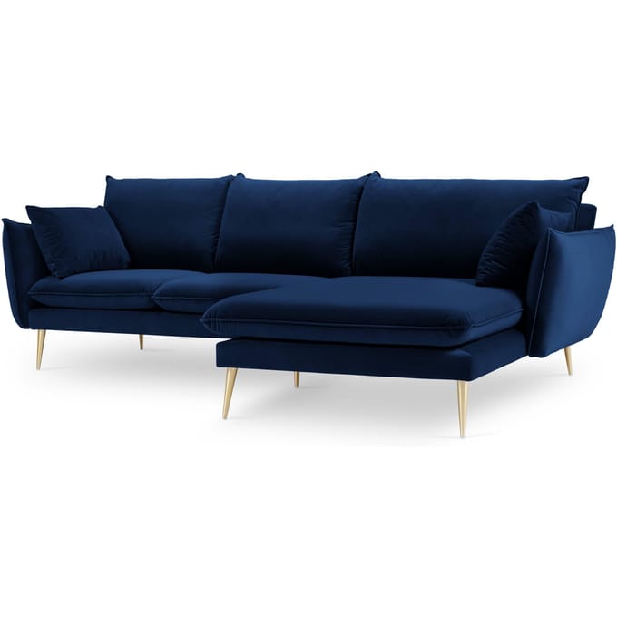 3.5-zitshoekbank Elio rechts velvet | Milo Casa