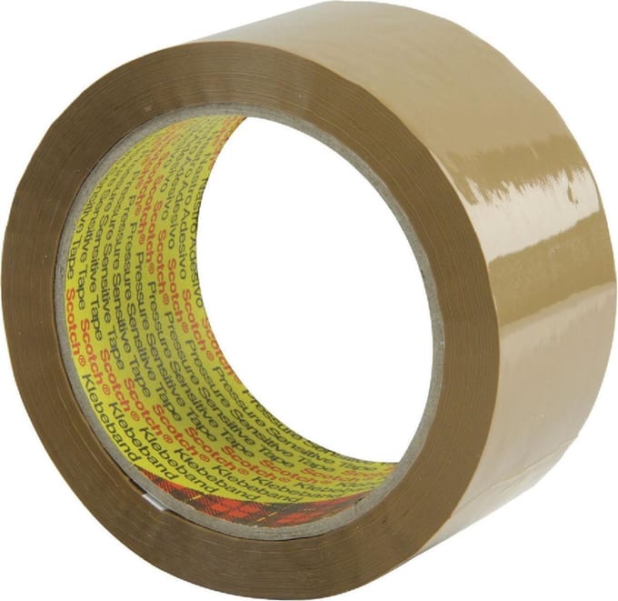 Plakband 50 mm Bruin