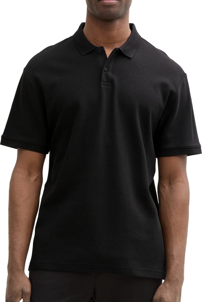 Tom Tailor Denim - Polo Korte mouw - Heren - L - Zwart - Katoen - 1045600