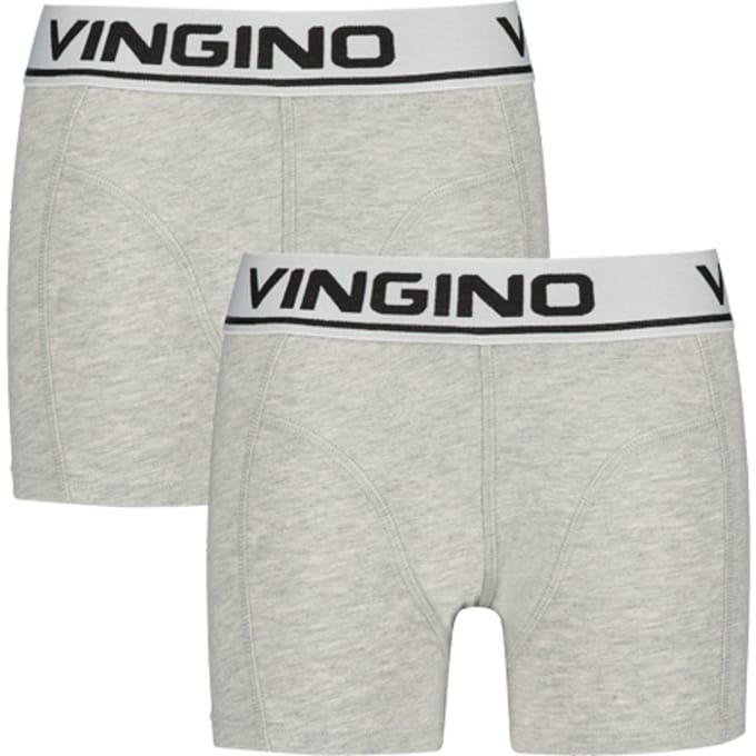 Vingino Boxer (2-pack) Grey Melee Taglia: XXS | Biancheria Intima Outlet | kids | Grigio