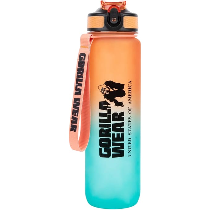 Gorilla Wear Gradient Waterfles - 1000 ml - Groen/Oranje