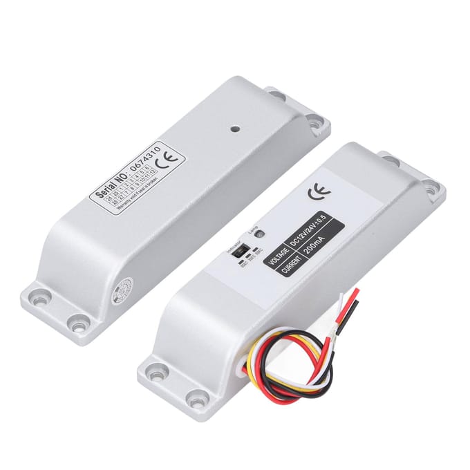 Elektrisch Valgrendelslot met Tijdsvertraging DC12V 24V NC Modus Fail Safe Elektrisch Insteekslot voor white