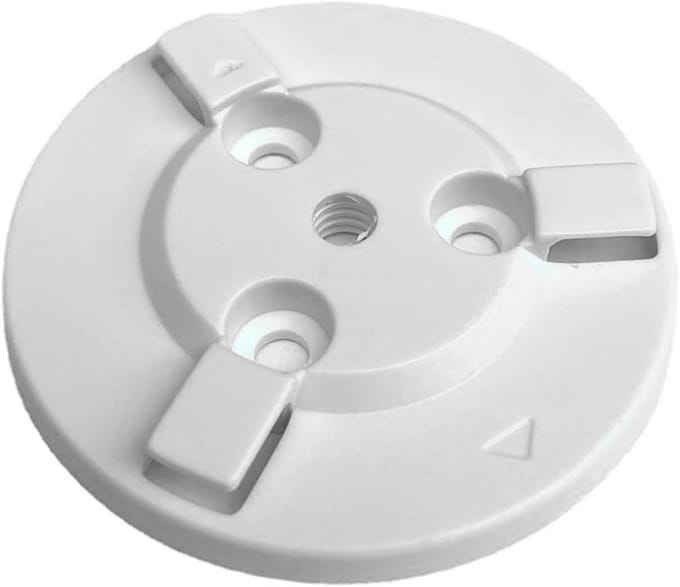Montagebeugel Beveiligingscamera - Camera Muurbeugel - Camera Beveiligen - Voor Domecamera's - 56mm Diameter - Wit