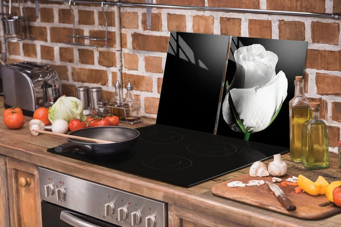 TMK ArtDeko - Snijplank - 90x52 cm - Roos - Veelkleurig