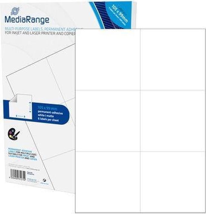 MediaRange MRINK144 - multi-purpose labels - 300 label(s) - 105 x 99 mm