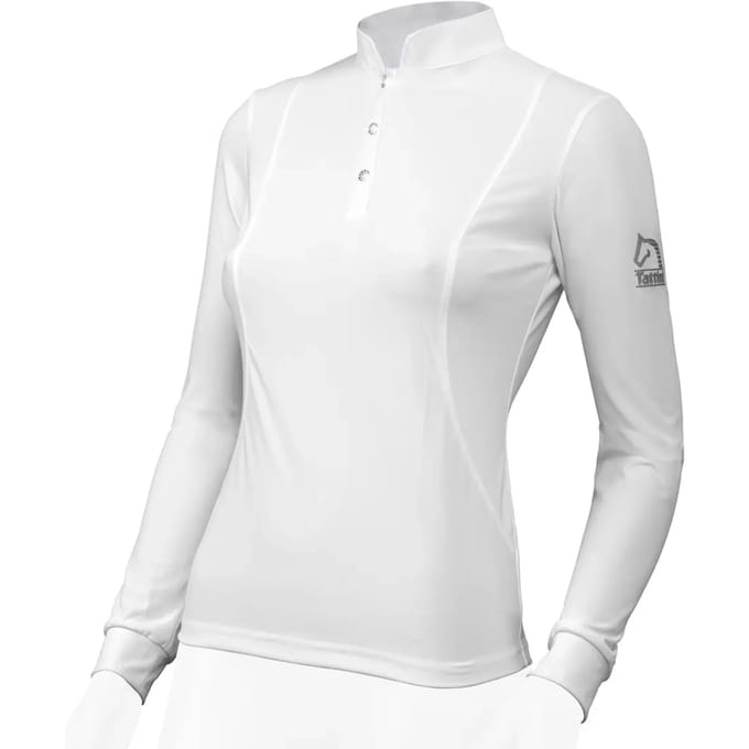 Dames wedstrijdpolo met lange mouwen Tattini