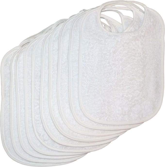 Lorelli Double-Faced Wit Terry 10 Stuks Slabber