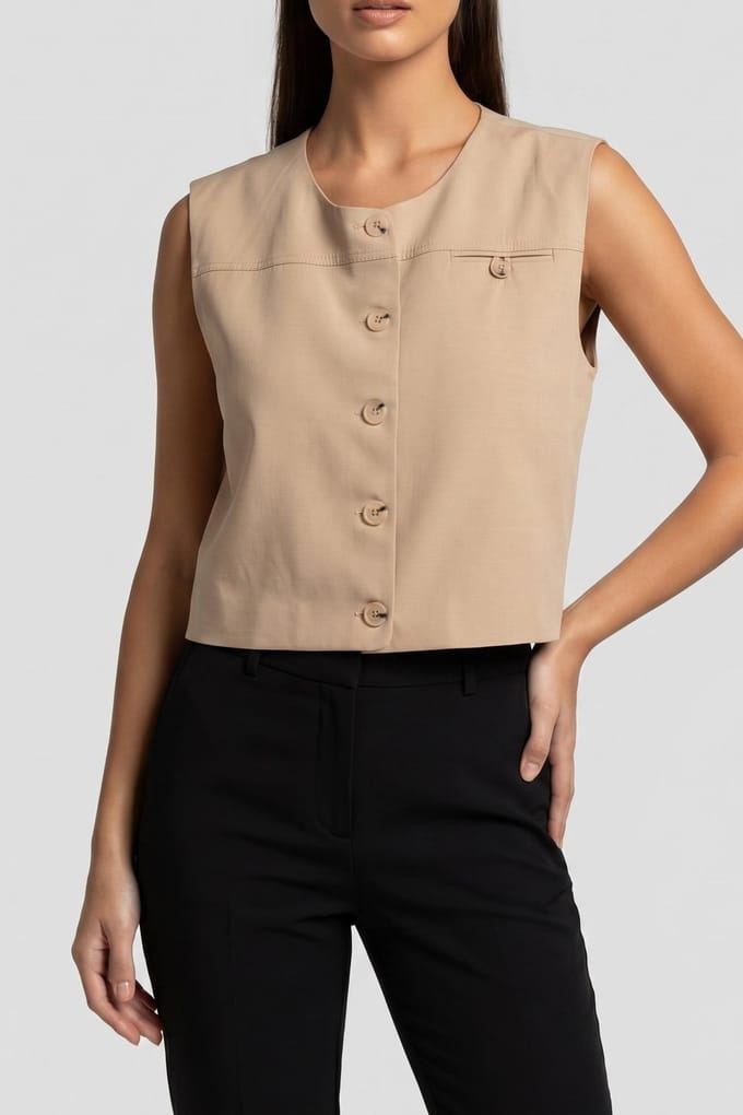 Alchemist Vest Masey Sand Taglia: 44 | Gilet Outlet | Donna | Marrone