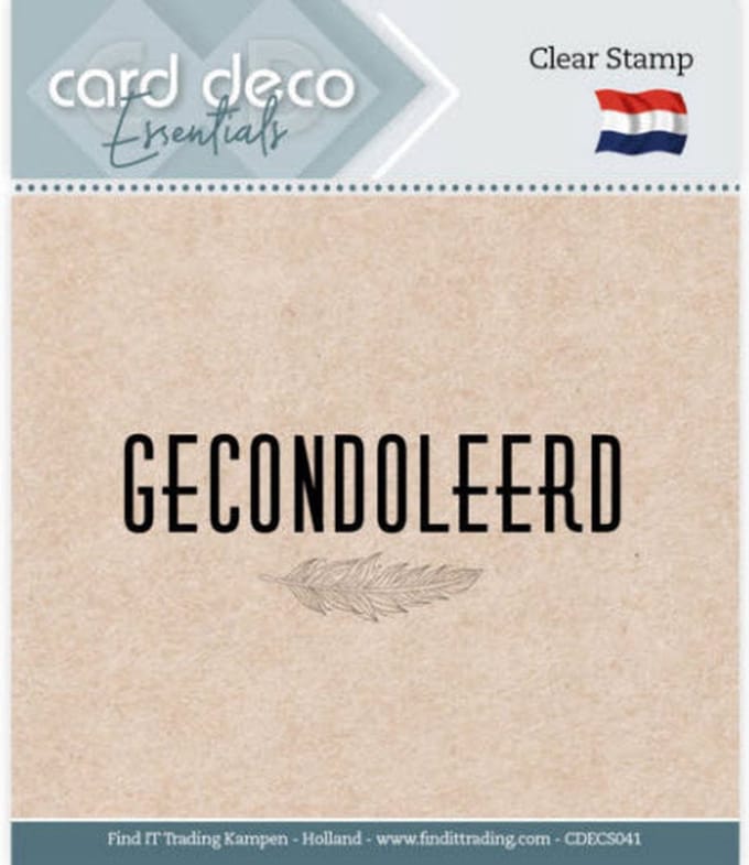 Card Deco Essentials - Clear Stamps - Gecondoleerd