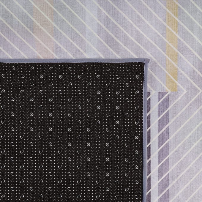 ERGENLI - Laagpolig vloerkleed - Lichtgrijs - 80 x 150 cm - Polyester