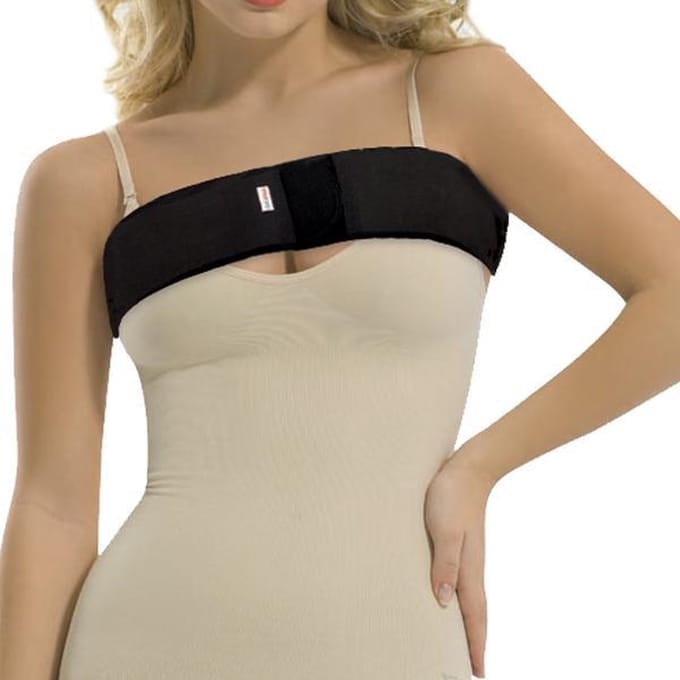 Borstcompressie band - Borstvergroting Implantaat Stabilizer - Borstcompressie gordel - Maat XL / Zwart