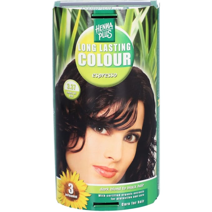 Henna Plus Langhoudende Haarverf 3.37 espresso 1 Tinctuur