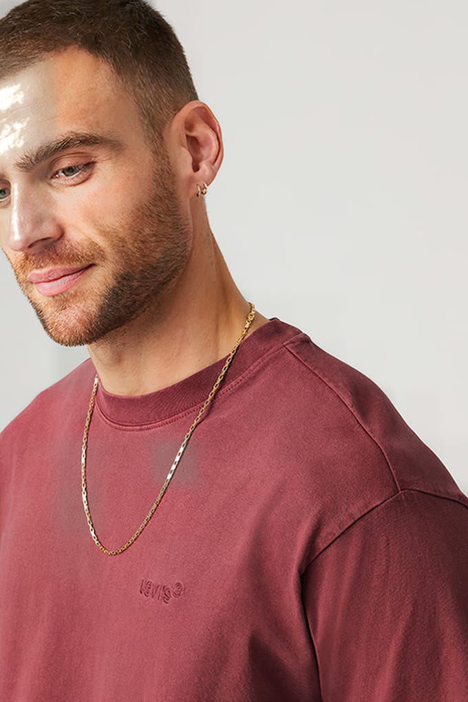 Levi's Red Tab Vintage Tee Garment Dye T Chocol Taglia: XS | Magliette basic Outlet | Uomo