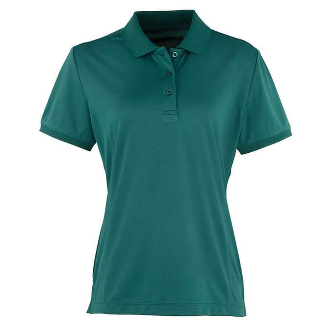 Premier Dames/Dames Coolchecker Poloshirt (Fles groen)