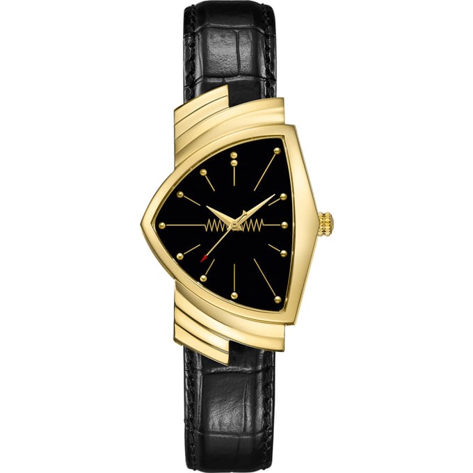Hamilton H24301731 Ventura Quartz Herenhorloge zwart