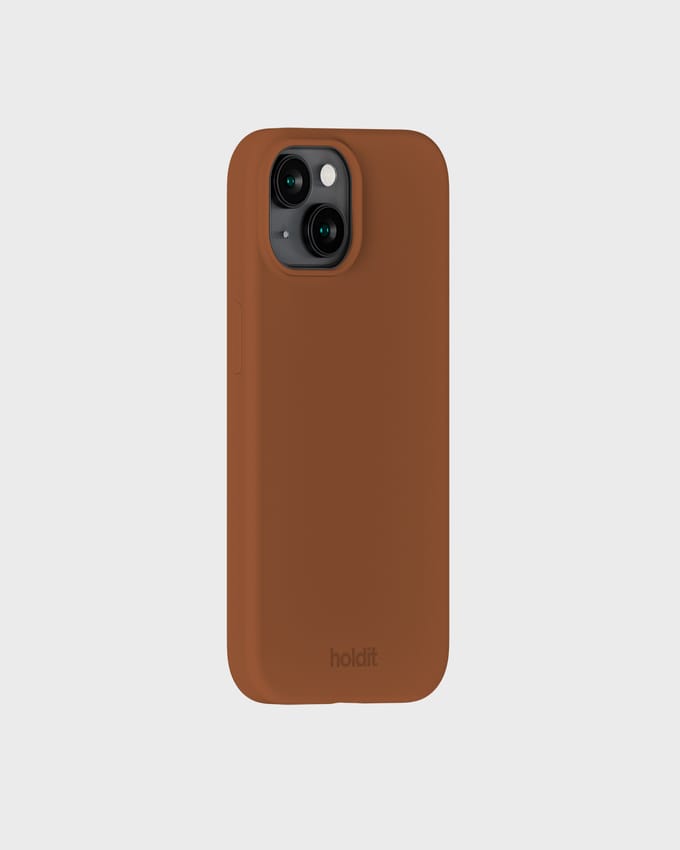Phone Case Silicone Almond Brown iPhone 13