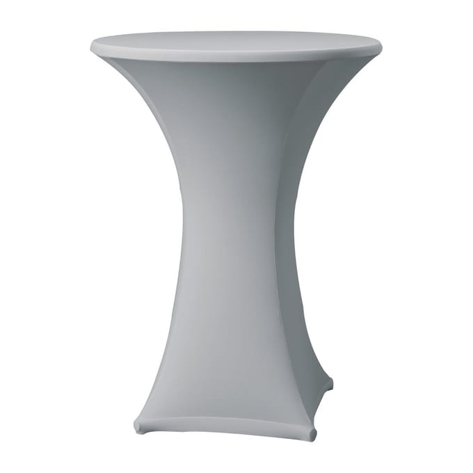 statafelrok stretch D1 - Ø 80-85cm - incl.topcover - grijs