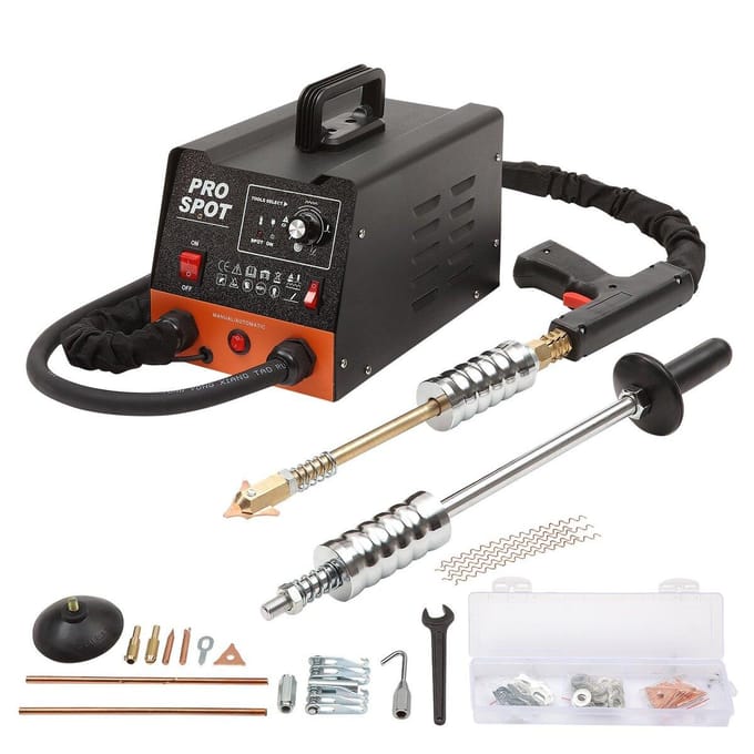 Stud Welder Deuk Reparatie Kit 3 KW Puntlasapparaat Deuktrekker & 6 Lasmodi