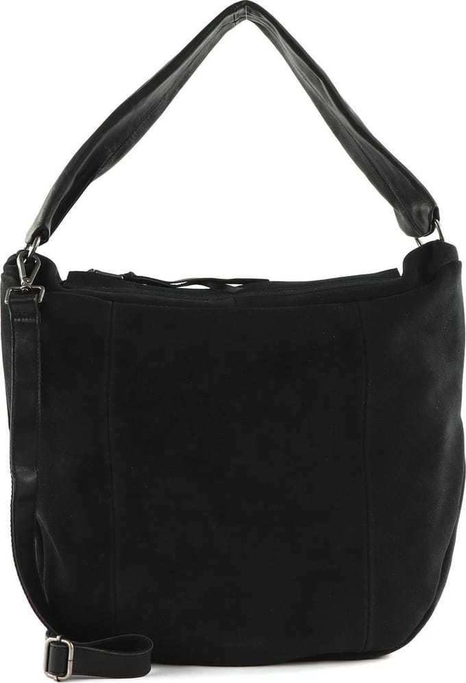 FREDsBRUDER Leren Schoudertas Sohandi Hobo Bag Black Zwart