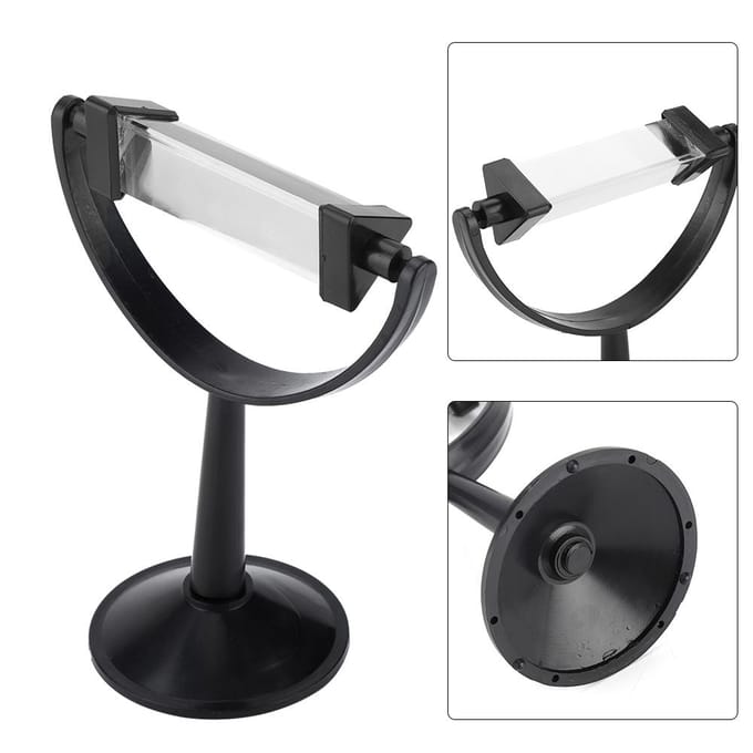 Prisme triangulaire en verre optique avec support Outil pédagogique de physique spectre lumineux