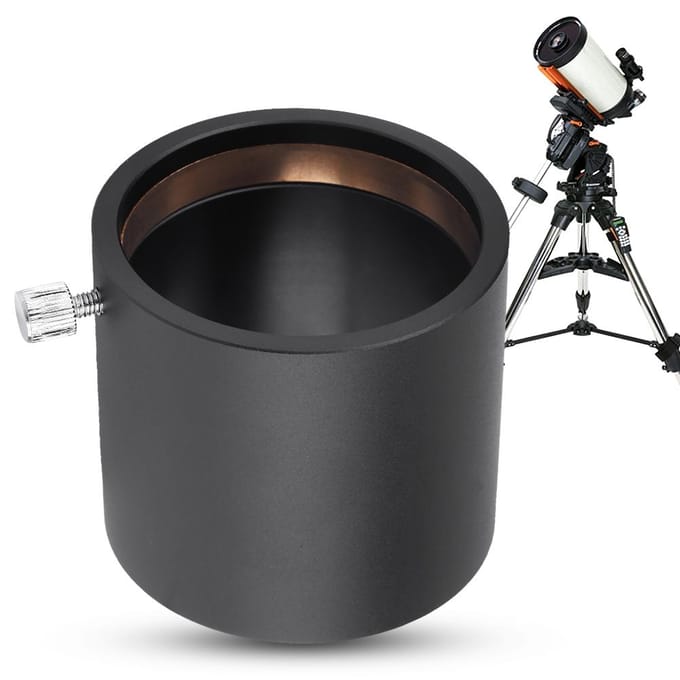 2 inch SCT Telescoop Compressiering Adapter Aluminiumlegering Draad Oculairbevestiging black