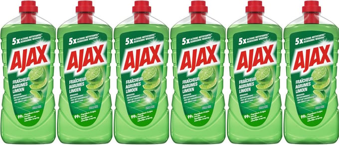 Ajax Limoen allesreiniger 6 x 1.25L