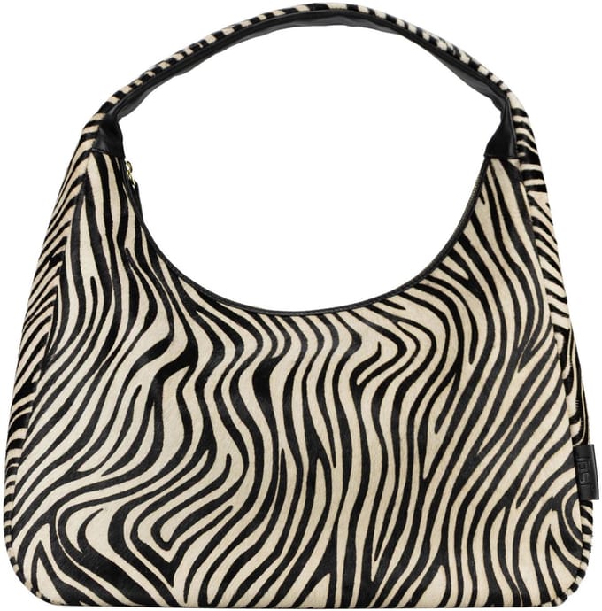 JOST Leren schoudertas Furry Zebra Hobo Bag Zebra veelkleurig