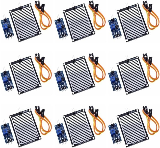 9-delige regenpot set met regen sensor modules voor Arduino en Raspberry Pi - Waterdetectie en automatisering