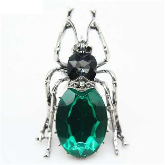 Strass Kevers Broche Vintage Dier Insect Broche High-End Mode Persoonlijkheid Broche Accessoires gray