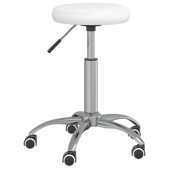 vidaXL - Massagekruk - kunstleer - wit