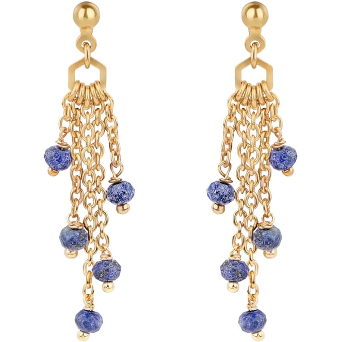 Oorbellen met Lapis-lazuli stenen voor dames Sloya Elyssa